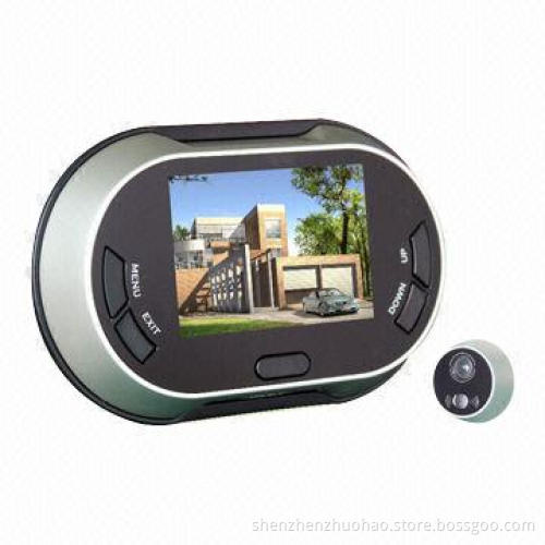 3 Pieces AA Batteries Digital Door Peephole Viewer Camera with 3.5-inch Auto-take Photo Work